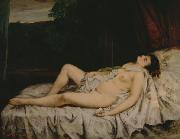 Gustave Courbet Sleeping Nude Germany oil painting artist